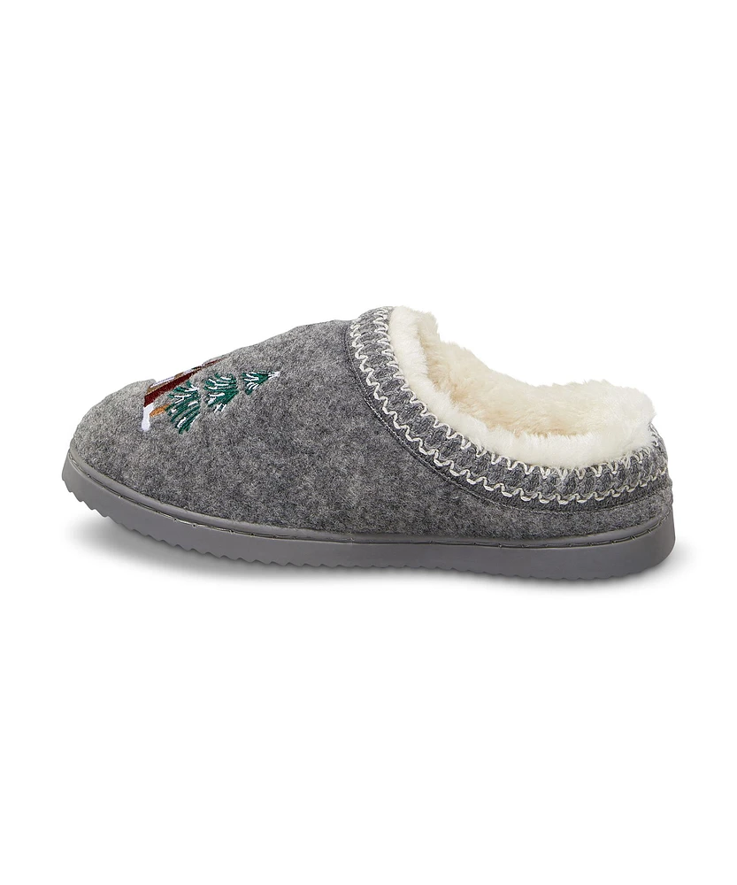 WindRiver Women's Faux Fur Felt Slippers