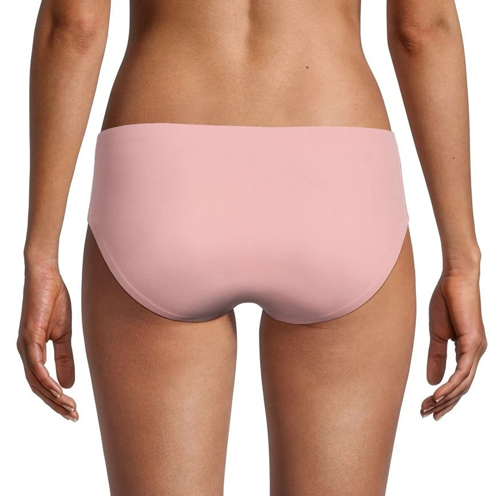 Denver Hayes Women's 4 Way Stretch Invisibles Hip Hugger Panties, 2 Pack