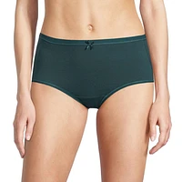 Denver Hayes Women's Cotton Stretch Modern Briefs, 2 Pack