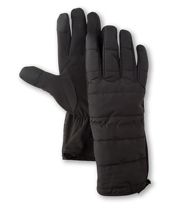 WindRiver Women's Nylon Puffer Side Zip I-Touch Gloves