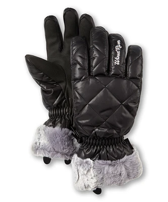 WindRiver Women's T-Max Faux Fur Cuff Gloves