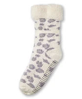 Denver Hayes Women's Butter Chenille Lounge With Sherpa Lining Socks