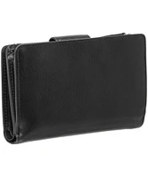 Mancini Leather Goods Unisex South Beach RFID Secure Medium Clutch Wallet