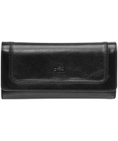 Mancini Leather Goods Unisex South Beach RFID Secure Quadruple Fold Wallet