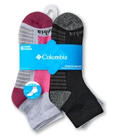 Columbia Women's Athletic Quarter Crew Socks, 6 Pack