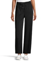 Denver Hayes Women's Pull On Easy Wide Leg Knit Pants