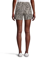 Denver Hayes Women's Linen Printed Shorts