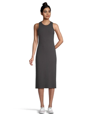 FarWest Women's Fitted Knit Midi Dress