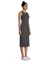 FarWest Women's Fitted Knit Midi Dress