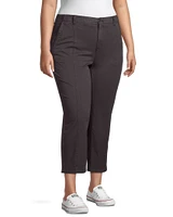 Denver Hayes Women's Garment Wash Crop Pant