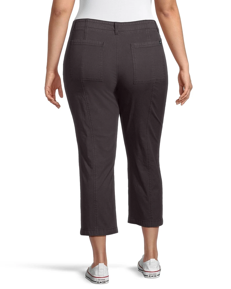 Denver Hayes Women's Garment Wash Crop Pant