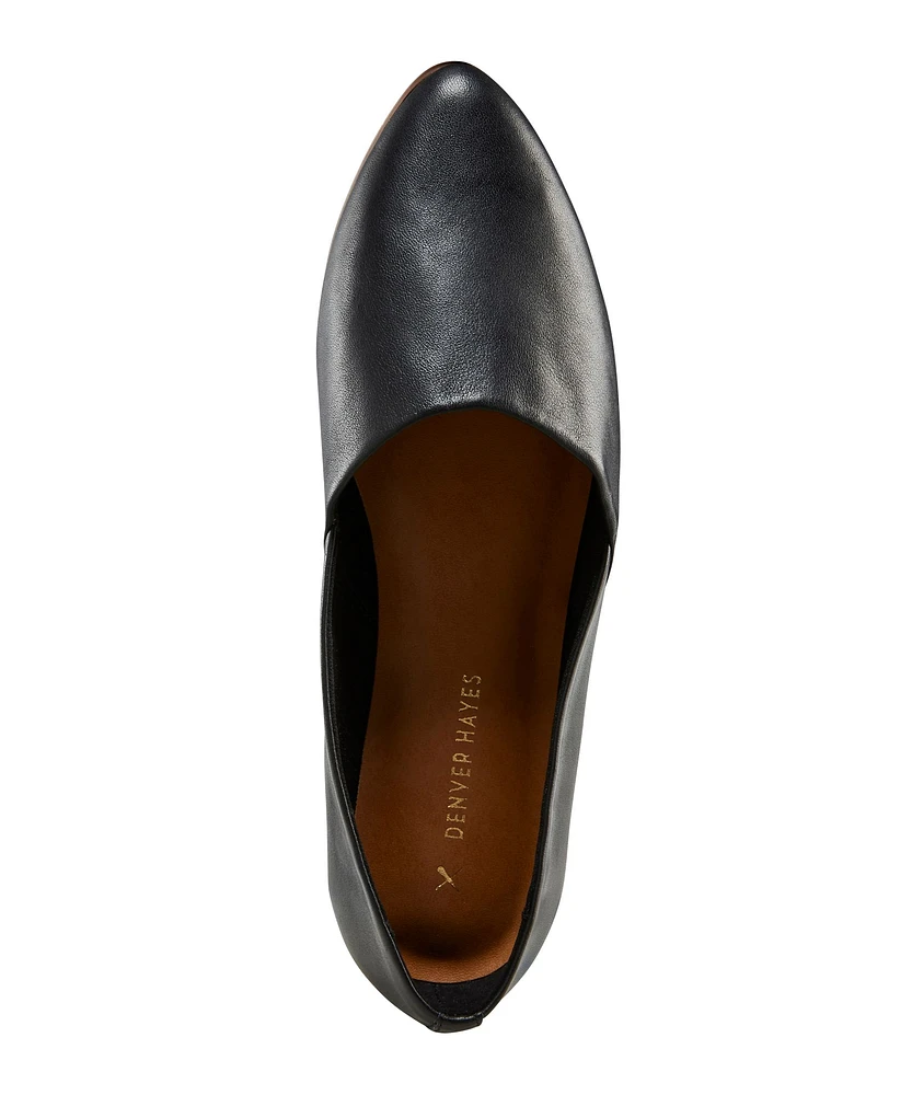 Denver Hayes Women's Aislinn Leather Slip On Flats