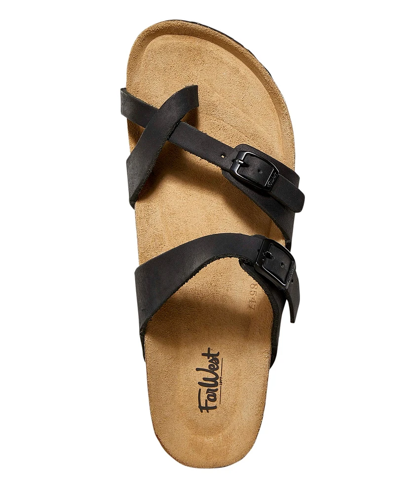 FarWest Women's Kelowna Cork Toe Loop Sandals