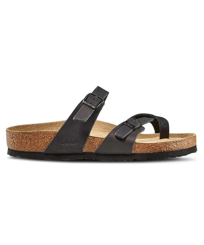 FarWest Women's Kelowna Cork Toe Loop Sandals