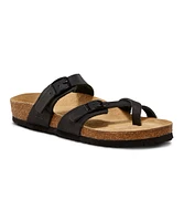 FarWest Women's Kelowna Cork Toe Loop Sandals