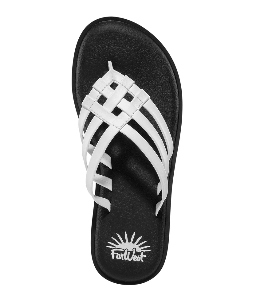 FarWest Women's Kimberley Flip Flops