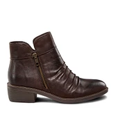 Denver Hayes Women's Skyla Rouched Ankle Boots - Brown