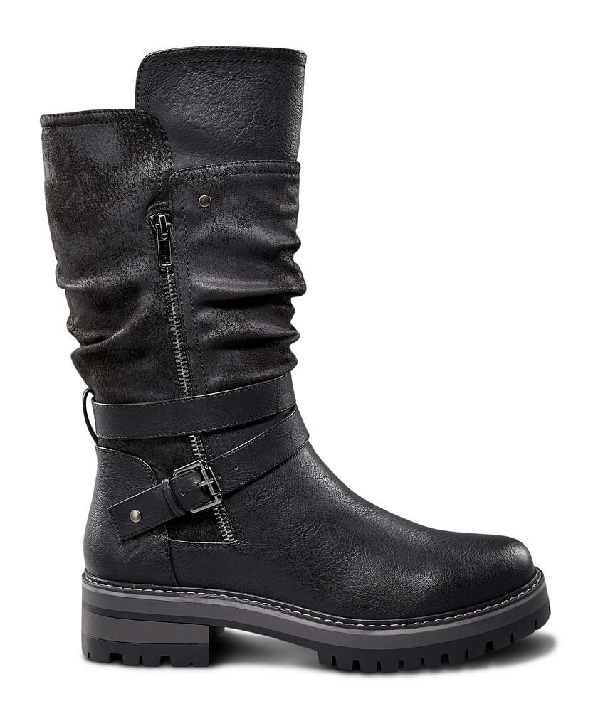 Denver Hayes Women's Ava Slouch Tall Boots - Black