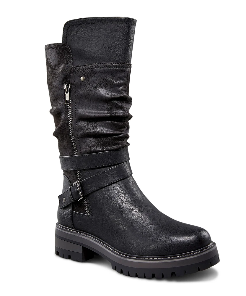 Denver Hayes Women's Ava Slouch Tall Boots - Black