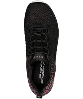 Skechers Women's Sport Active Bungee Slip On Shoes - Black White