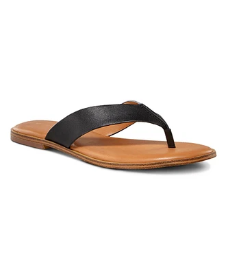 Women's Krystal Leather Flip Flop Sandals