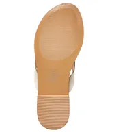 Denver Hayes Women's Krystal Leather Flip Flop Sandals