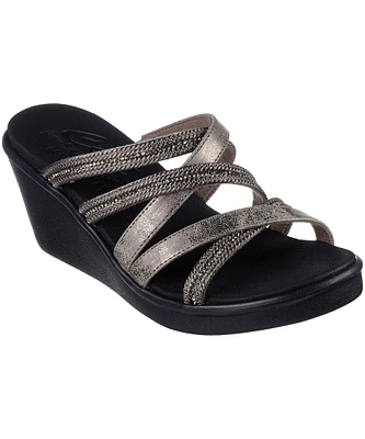 Skechers Women's Rumble On Wedge Sandals