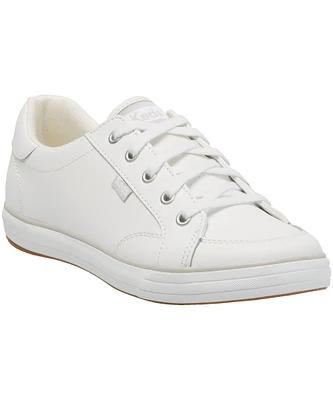 KEDS Women's Center III Leather Sneakers - White