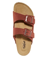 Farwest Women's Tofino Cork 2 Strap Leather Sandal