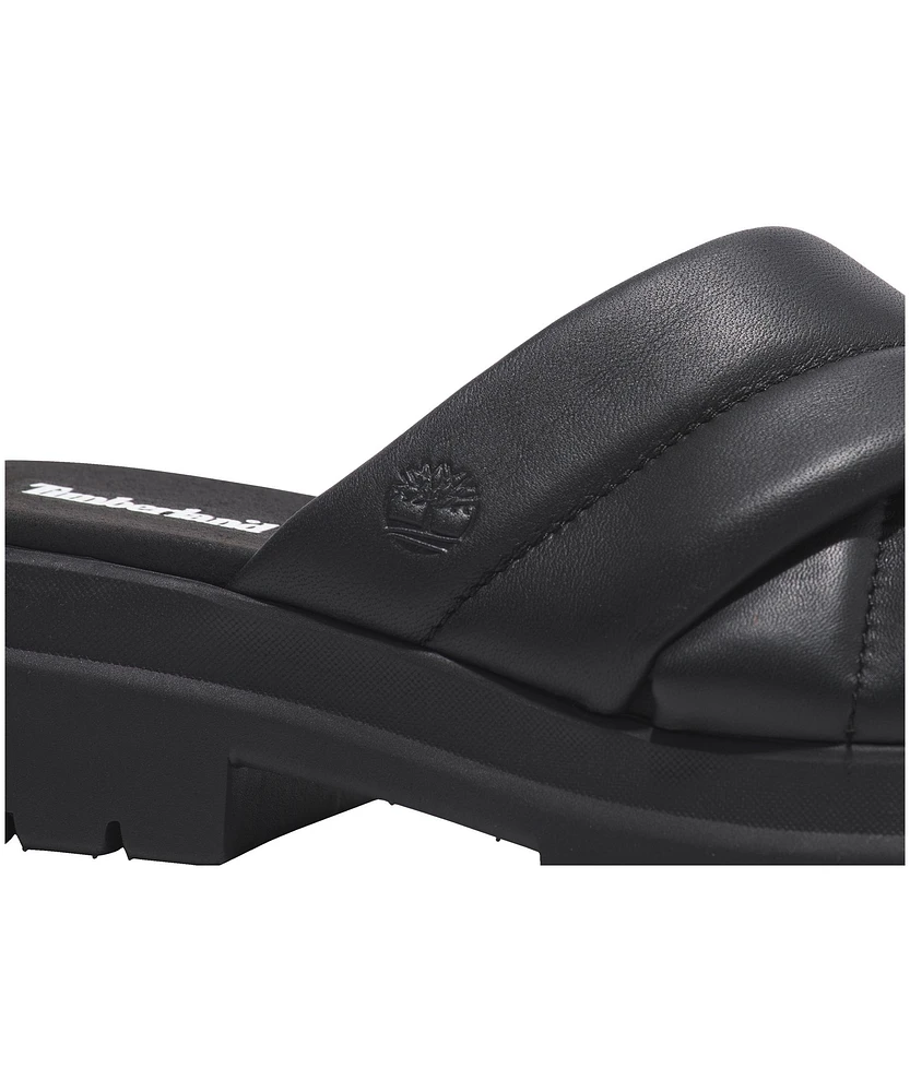 Timberland Women's London Vibe Leather Slide Sandals