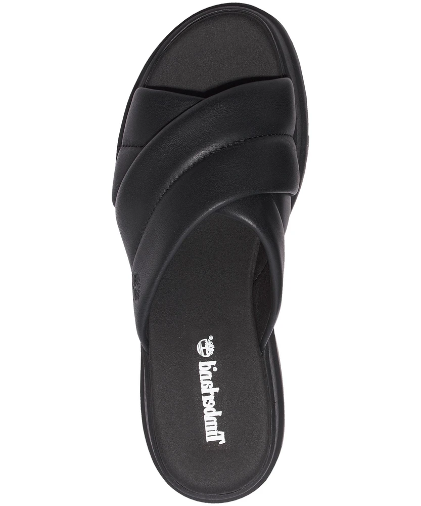 Timberland Women's London Vibe Leather Slide Sandals