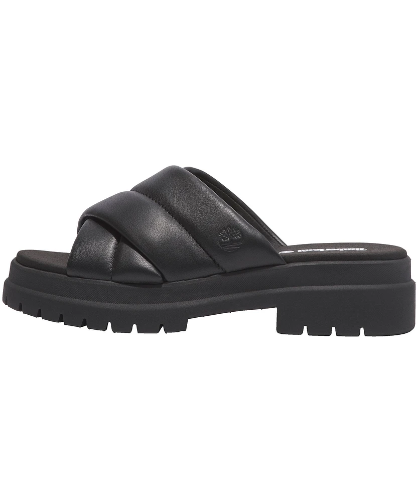 Timberland Women's London Vibe Leather Slide Sandals