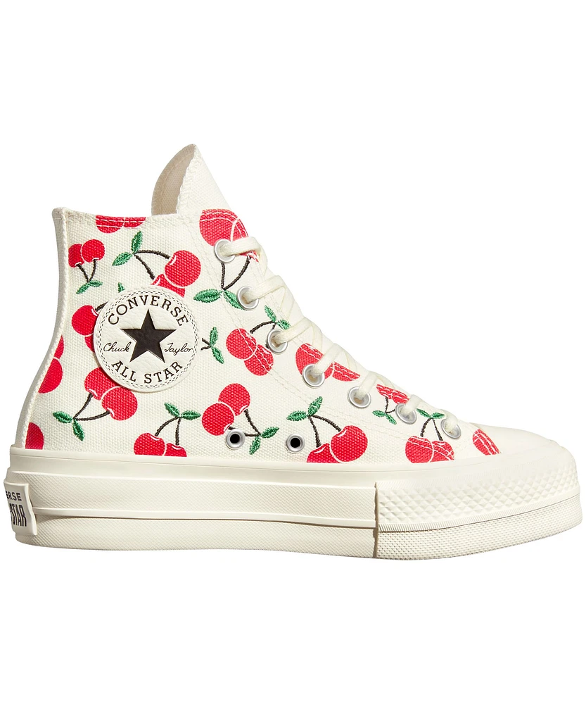 Converse Women's Chuck Taylor Cherry Platform High Top Sneakers