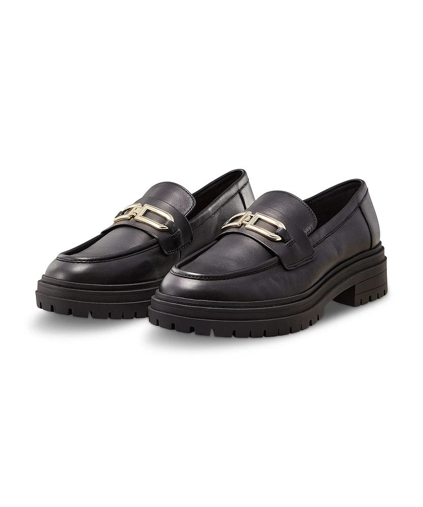 Denver Hayes Women's Willow Luggy Leather Loafer Shoes