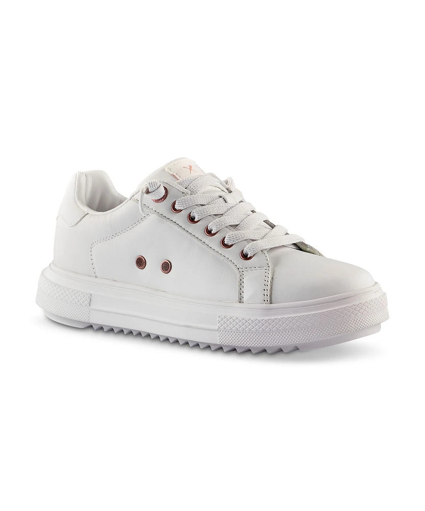 Denver Hayes Women's Finlee Lift Leather Sneakers