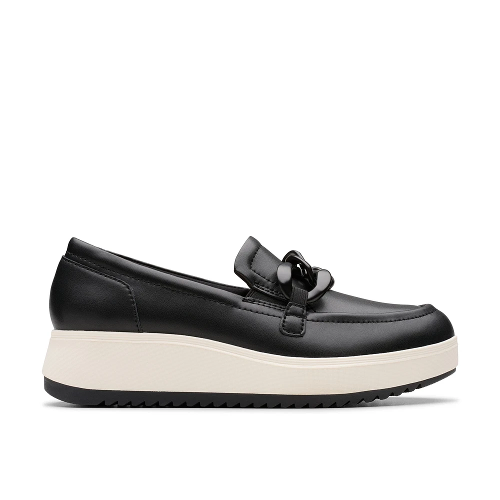 Clarks Women's Zylah May Leather Wedge Loafer