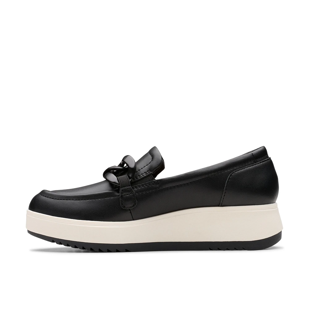 Clarks Women's Zylah May Leather Wedge Loafer