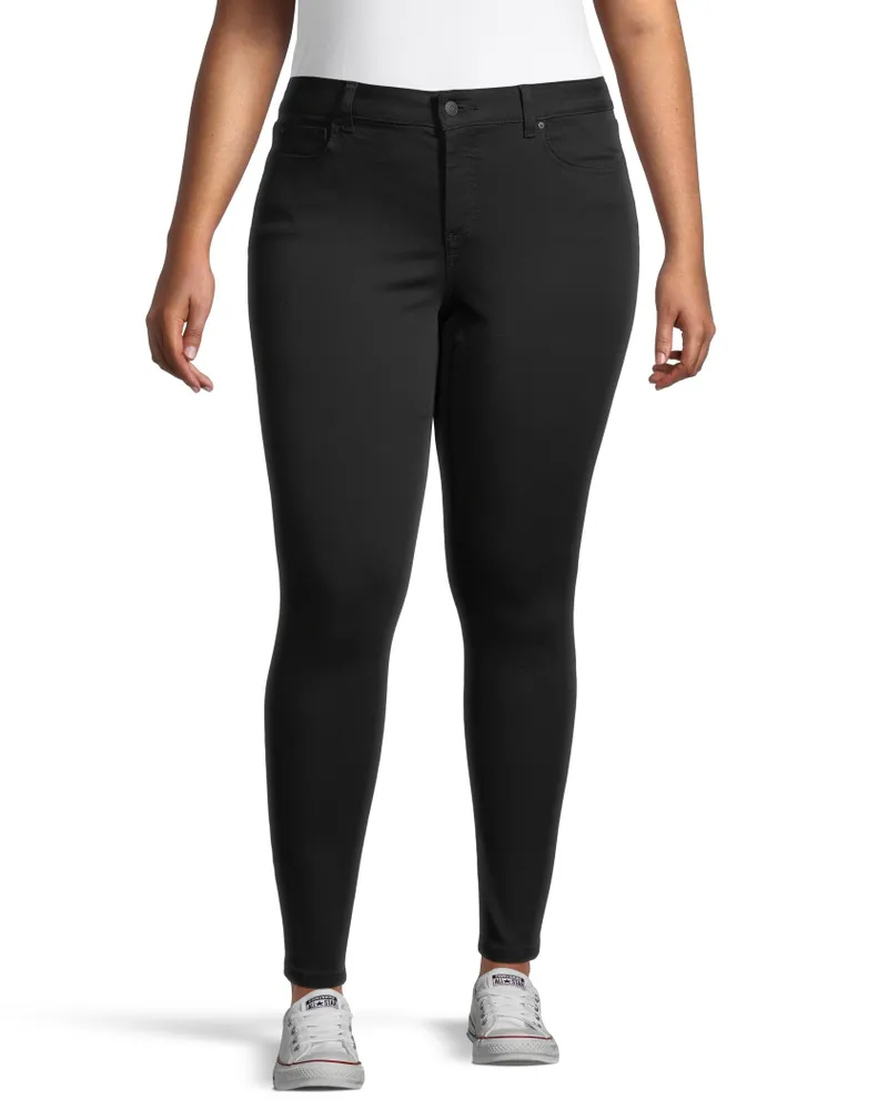 Denver Hayes Women's Curvy Fit Mid Rise Skinny Jeans