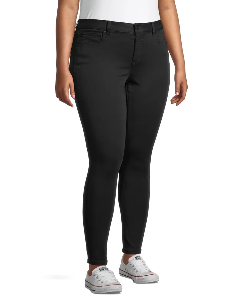 Denver Hayes Women's Curvy Fit Mid Rise Skinny Jeans