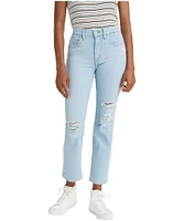 Levi's Women's 724 High Rise Straight Crop Jeans Tribeca M