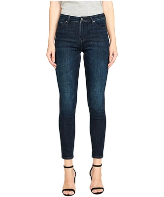 Buffalo Women's Alexa Mid Rise Super Skinny Jeans Dark Indigo