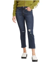 Levi's Women's 724 High Rise Straight Leg Cropped Jeans