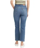 Levi's Women's Wedgie High Rise Straight Leg Jeans - Light Indigo