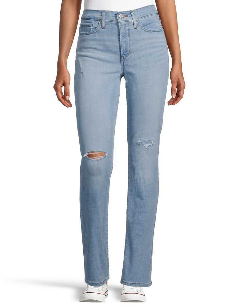 Levi's Women's 314 Shaping Mid Rise Straight Leg Jeans