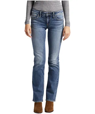 SilverWomen's Britt Low Rise Slim Bootcut Jeans