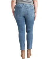 Silver Women's Most Wanted Mid Rise Straight Leg Jeans