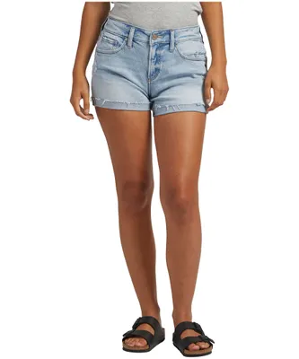 Silver Women's Boyfriend Mid-Rise Jean Shorts