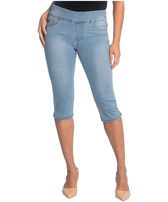 Lois Women's Liette Slim Leg Pull On Capri Jeans