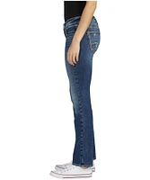 Silver Women's Britt Low Rise Curvy Fit Straight Jeans