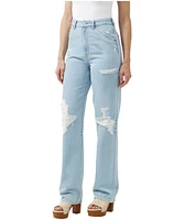 Buffalo Women's Jane Super High Rise Loose Straight Jeans